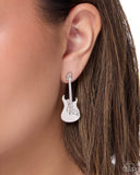 Rock Hard Or Go Home! - Silver - Paparazzi Accessories - Earring