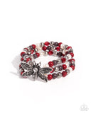 Newsworthy Novelty - Red - Paparazzi Accessories - Bracelet