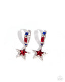 Patriotic Pizzazz - Red - Paparazzi Accessories - Earring - Jewelry with Erin Binford