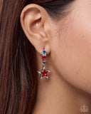 Patriotic Pizzazz - Red - Paparazzi Accessories - Earring - Jewelry with Erin Binford