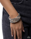 Polished Party - Silver - Paparazzi Accessories- Bracelet