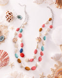 Steady Shells - Multi - Paparazzi Accessories - Neckalce