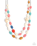 Steady Shells - Multi - Paparazzi Accessories - Neckalce