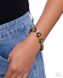 Blending Blooms - Brass - Paparazzi Accessories - Bracelet