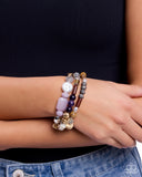 Tame Texture - Purple - Paparazzi Accessories - Bracelet
