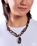 Wildlife Wardrobe - Brown - Paparazzi Accessories - Necklace - Jewelry with Erin Binford