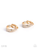 Flashy Fate - Gold - Paparazzi Accessories - Earring