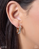 Flashy Fate - Gold - Paparazzi Accessories - Earring