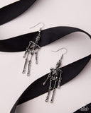 Rattle My Bones - Silver - Paparazzi Accessories - Earring
