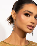 Rattle My Bones - Silver - Paparazzi Accessories - Earring