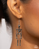 Rattle My Bones - Silver - Paparazzi Accessories - Earring