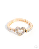 Delightful Daydream - Gold - Paparazzi Accessories - Bracelet