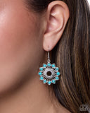 Center of the Room - Blue - Paparazzi Accessories - Earring