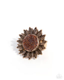 Sweet Sunflower - Brown - Paparazzi Accessories - Ring - Jewelry with Erin Binford