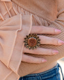 Sweet Sunflower - Brown - Paparazzi Accessories - Ring - Jewelry with Erin Binford
