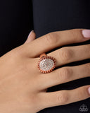 Permission To Sparkle - Copper - Paparazzi Accessories - Ring