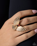 Winged Wager - Brown - Paparazzi Accessories - Ring - Jewelry with Erin Binford