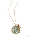 Swimming With Turtles - Gold - Paparazzi Accessories - Lanyard