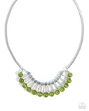 Spellbinding Shine - Green - Paparazzi Accessories - Necklace - Jewelry with Erin Binford