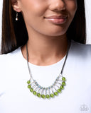 Spellbinding Shine - Green - Paparazzi Accessories - Necklace - Jewelry with Erin Binford