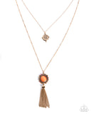 Cameo Composition - Orange - Paparazzi Accessories - Necklace - Jewelry with Erin Binford