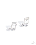 You Are the Music in Me - Silver - Paparazzi Accessories - Earring