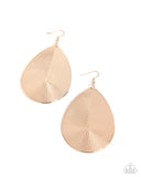 Stamped Sensation - Gold - Paparazzi Accessories - Earring - Jewelry with Erin Binford
