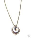 Suspended Stardust - Brass - Paparazzi Accessories - Necklace - Jewelry with Erin Binford