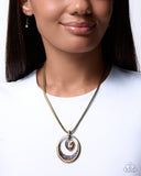 Suspended Stardust - Brass - Paparazzi Accessories - Necklace - Jewelry with Erin Binford