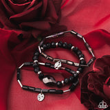 Up for the Challenge - Black - Paparazzi Accessories - Bracelet