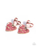 Stunning Sweetheart - Pink - Paparazzi Accessories - Earring - Jewelry with Erin Binford