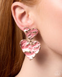 Stunning Sweetheart - Pink - Paparazzi Accessories - Earring - Jewelry with Erin Binford