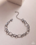 Defiant Drama - Silver - Paparazzi Accessories - Bracelet