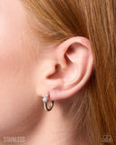 Stainless Setup - Silver - Paparazzi Accessories - Interchangeable Earring Charm BASE HOOPS