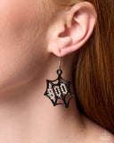 BOO Thing - Black - Paparazzi Accessories - Earring - Jewelry with Erin Binford