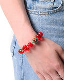 STONY Ovation - Red - Paparazzi Accessories - Bracelet