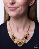 Ornate Opera - Brown - Paparazzi Accessories - Necklace