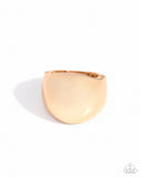 Intense Instinct - Gold - Paparazzi Accessories - Ring