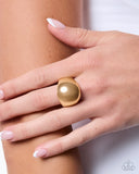 Intense Instinct - Gold - Paparazzi Accessories - Ring