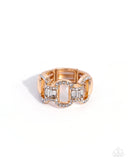 Interlocked Ideology - Gold - Paparazzi Accessories - Ring