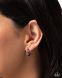 Ready Relevance - Silver - Paparazzi Accessories - Interchangeable Earring Charm - BASE HOOPS