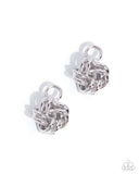Tousled Time - Silver - Paparazzi Accessories - Interchangeable Earring Charms- CHARM ONLY