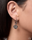 Tousled Time - Silver - Paparazzi Accessories - Interchangeable Earring Charms- CHARM ONLY