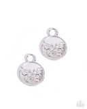 Chrysalis Change - Silver - Paparazzi Accessories - Interchangeable Earring Charm- CHARM ONLY