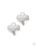Adorable Amore - Silver - Paparazzi Accessories - Interchangeable Earring Charms - CHARM ONLY - Jewelry with Erin Binford