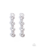 Changeable Chic - White - Paparazzi Accessories - Interchangeable Earring Charms