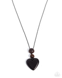Cupid Cheers - Black - Paparazzi Accessories - Necklace