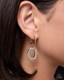 Unbound Elegance - Gold - Paparazzi Accessories - Interchangeable Earring Charm- CHARM ONLY