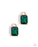Memorable Model - Green - Paparazzi Accessories - Interchangeable Earring Charm- CHARM ONLY