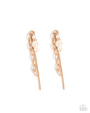 Poised Play - Gold - Paparazzi Accessories - Interchangeable Earring Charms - CHARM ONLY